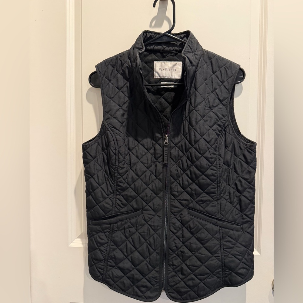 Van Heusen Black Quilted Vest